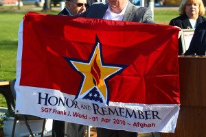 Honor and Remember presents flag to family of Sgt. Frank J. World